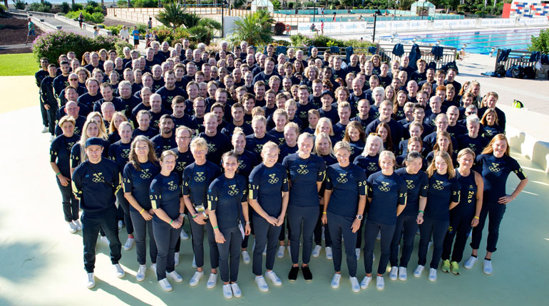 OS-truppen från pre-campen på Playitas 2016. Foto: SOK