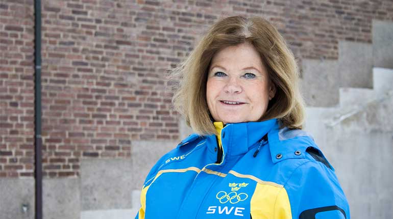 Gunilla Lindberg inför OS i Vancouver 2010. Foto: SOK